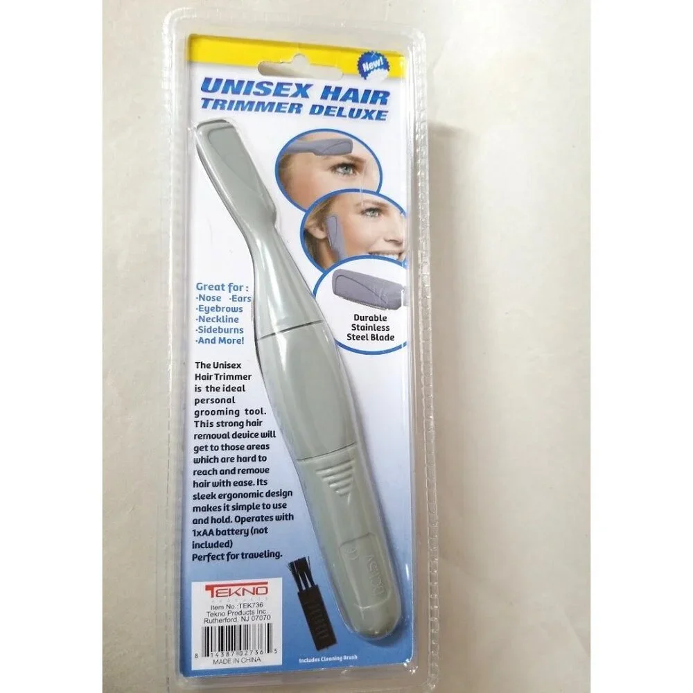TEKNO Compact Unisex Hair Trimmer Nose Ear Sideburns Eyebrow Face Travel NEW